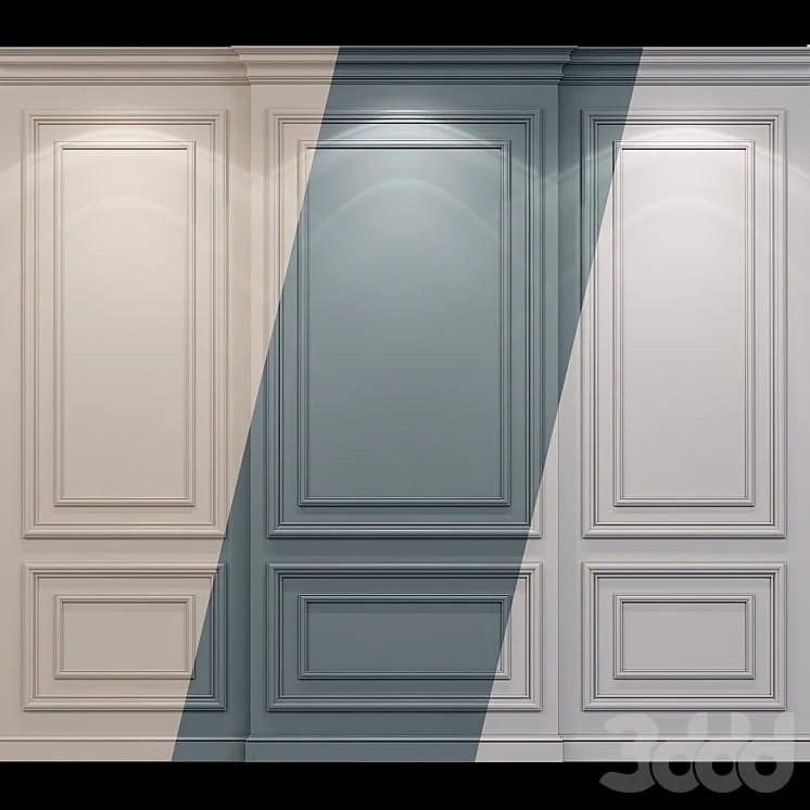 Wall molding 22. Boiserie classic panels